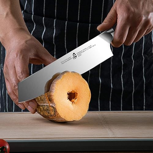 Vista 10 de TUO cuchillo de chef, cuchillo santoku, cuchillo de cocina, cuchillo para uso general, cuchillo para picar, juego de cuchillos
