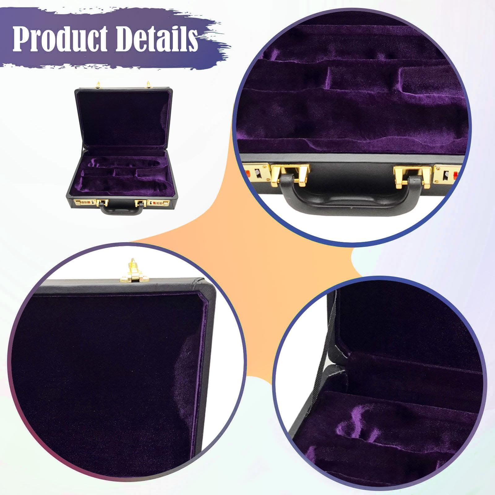 MagiDeal Custodia per Clarinetto in Si♭, Accessorio Portatile per Strumento Musicale, Ideale per Band, Palcoscenici E Viaggi.