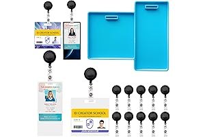 Versatile Resin Badge Mold: Create Personalized ID Card Holders and Business Cases