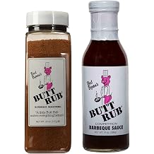 Butt Rub Award Winning BBQ Seasoning 26 oz Shaker & Barbecue Sauce 14 oz Bottle Bundle All-Purpose Dry Rub & Sweet-Smoky Sauce for Grilling, Smoking & Roasting