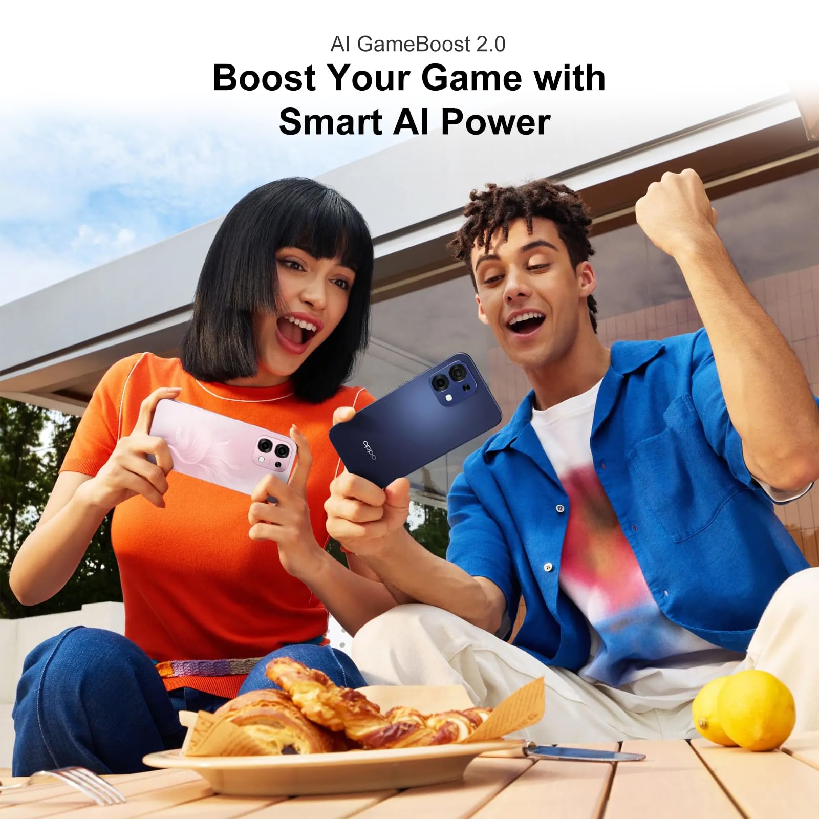 OPPO A6 Pro 5G Smartphone Débloqué, Batterie de 6500mAh, Charge Flash SUPERVOOC 80W, Écran AMOLED 6,57" 120Hz, Dimensity 6300, 8+256 Go, Supercool VC, Caméra AI 50MP + 2MP, IP69, Lunar