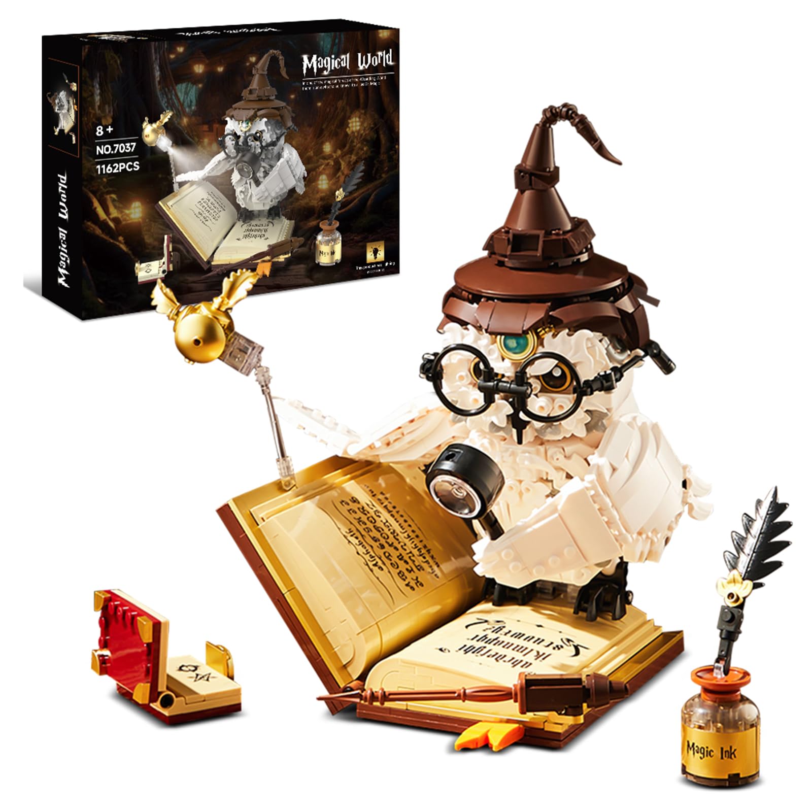 MOC Magic Owl Building Set- Compatible with Lego for Adults, Ideas Collection Model Set,…