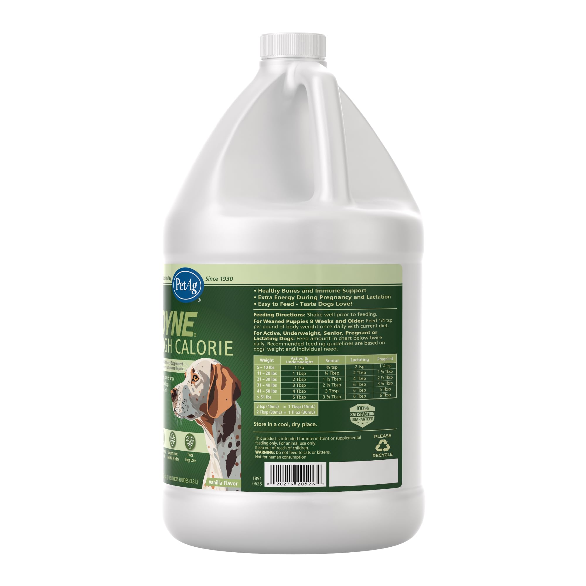PetAg Dyne High Calorie Liquid Nutritional Supplement for Dogs & Puppies 8 Weeks and Older - 1 Gallon - Supports Performance and Endurance - Sweet Vanilla Flavor — Amazon image 8