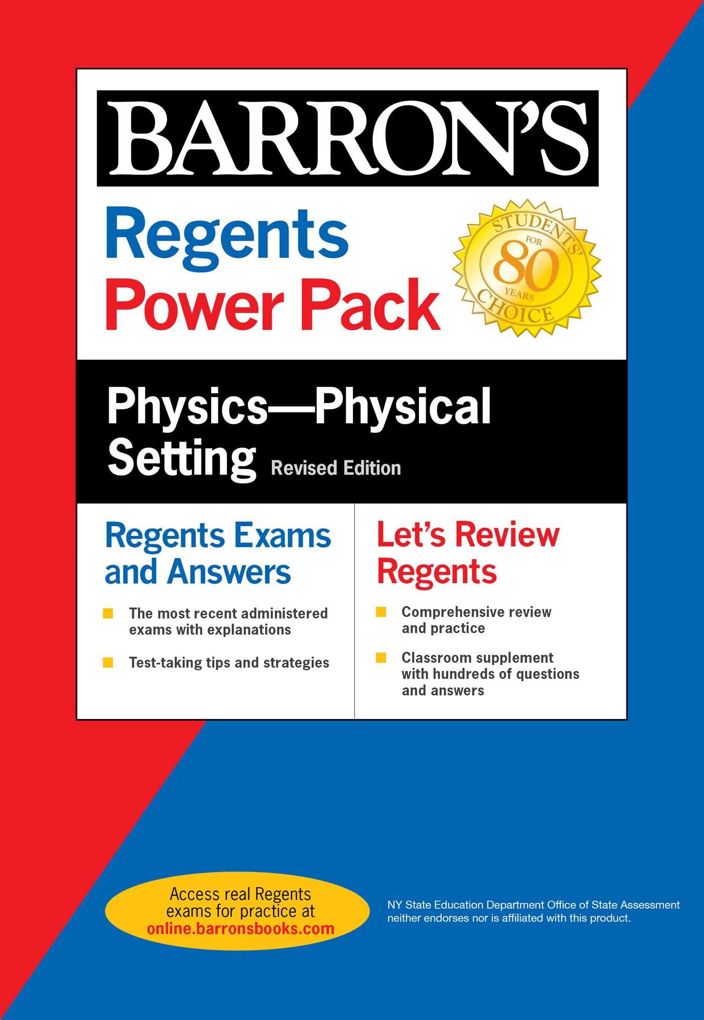 Regents Physics--Physical Setting Power Pack Revised Edition (Barron's Regents NY)