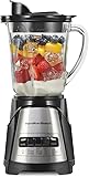 Hamilton Beach Power Elite Wave Action Blender For Smoothies, 40 Oz Glass Jar, 12 Functions Including Puree, Crush Ice, Black, 700 Watts, Black (58148A) 40 Oz Glass Jar Black