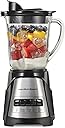 Hamilton Beach Power Elite Wave Action Blender For Smoothies, 40 Oz Glass Jar, 12 Functions Including Puree, Crush Ice, 700 Watts - Black (58148A)