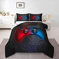 Vista 41 de Juego de edredón de motocross para adolescentes, juego de ropa de cama con bandera estadounidense, edredón de plumón para deportes extremos