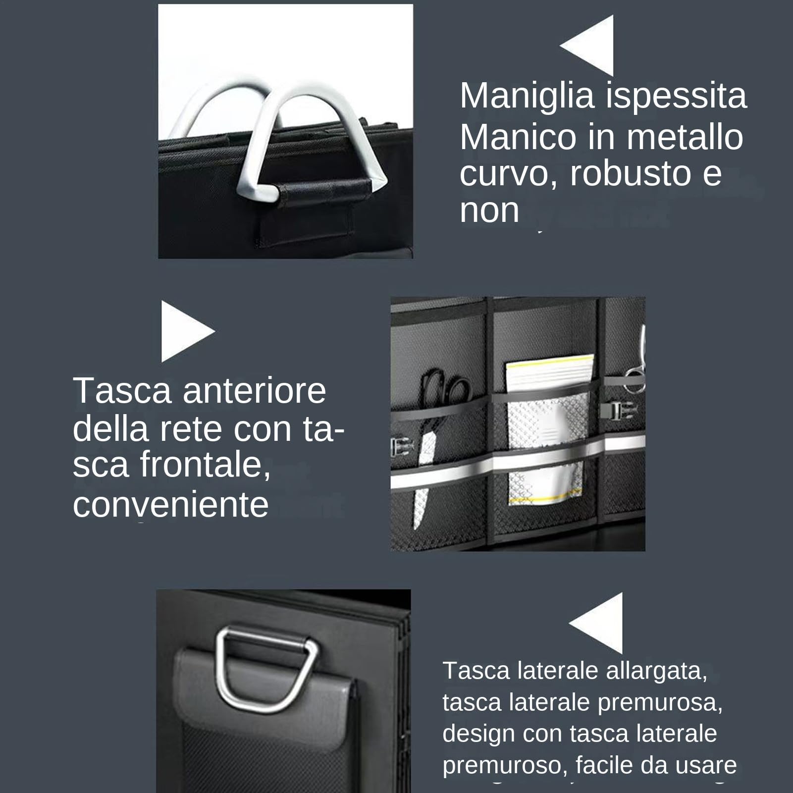 Organizer Bagagliaio Box Organizer Pieghevole