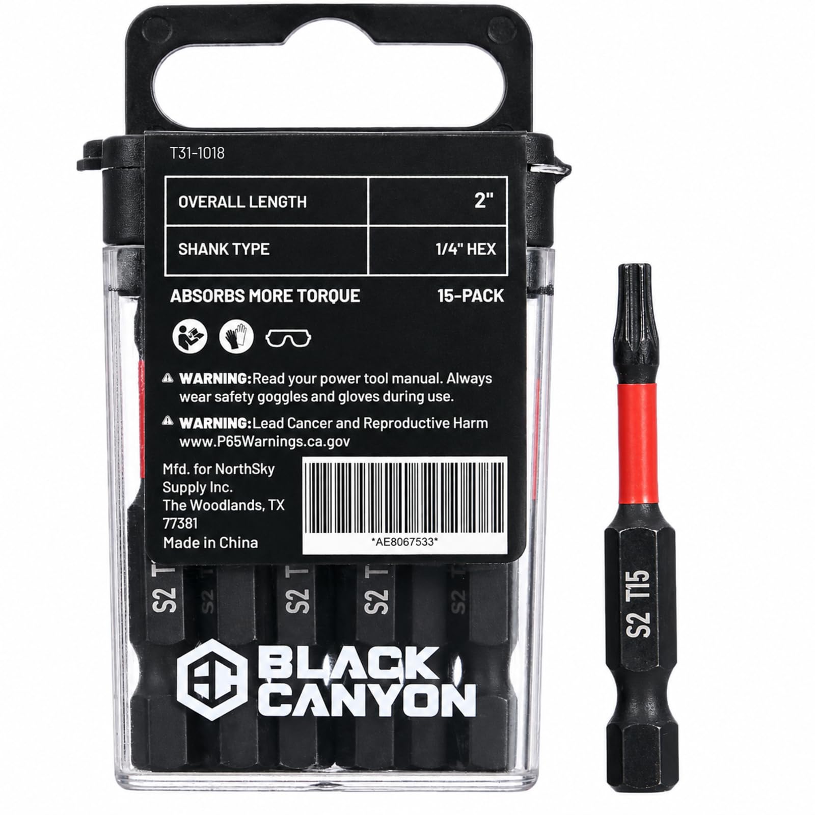 BLACK CANYON Impact Torx Bits - 15-Piece Set -1