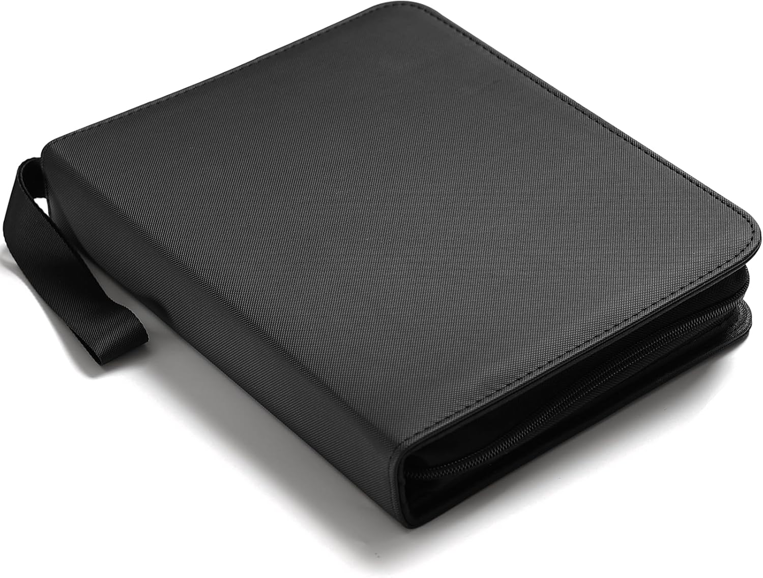 Card Binder for Toploaders,Portable 4 Pockets Trading Card Holder Albums for Sports, Trading, and Gaming Cards Black