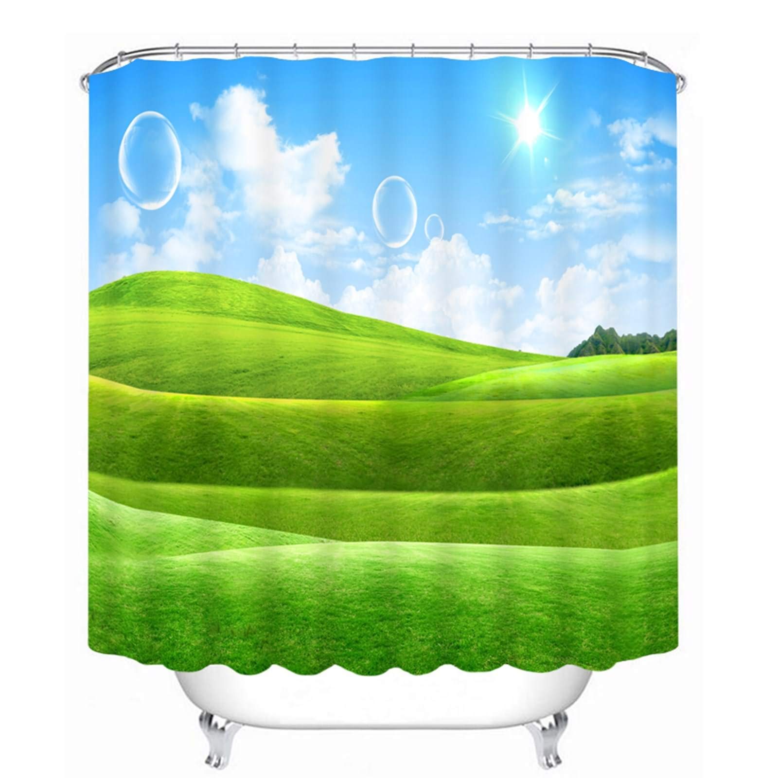 Rideau de douche japonais haut de gamme 120g textile résistant KnSam 200x180