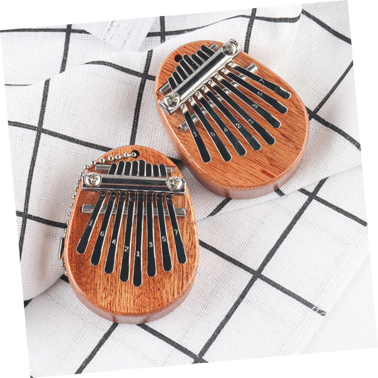 Strumento Musicale in Legno Facile da Usare per Principianti Portatile Kalimba Note Eteree e Pure Marrone 8 Tasti