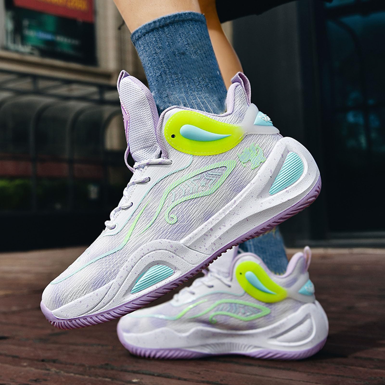 Generisch Scarpe da allenamento da donna in rete, leggere, traspiranti, con materiale a maglia, ideali per corsa, palestra, versatili nella vita quotidiana, comode sneaker per lo sport e il tempo