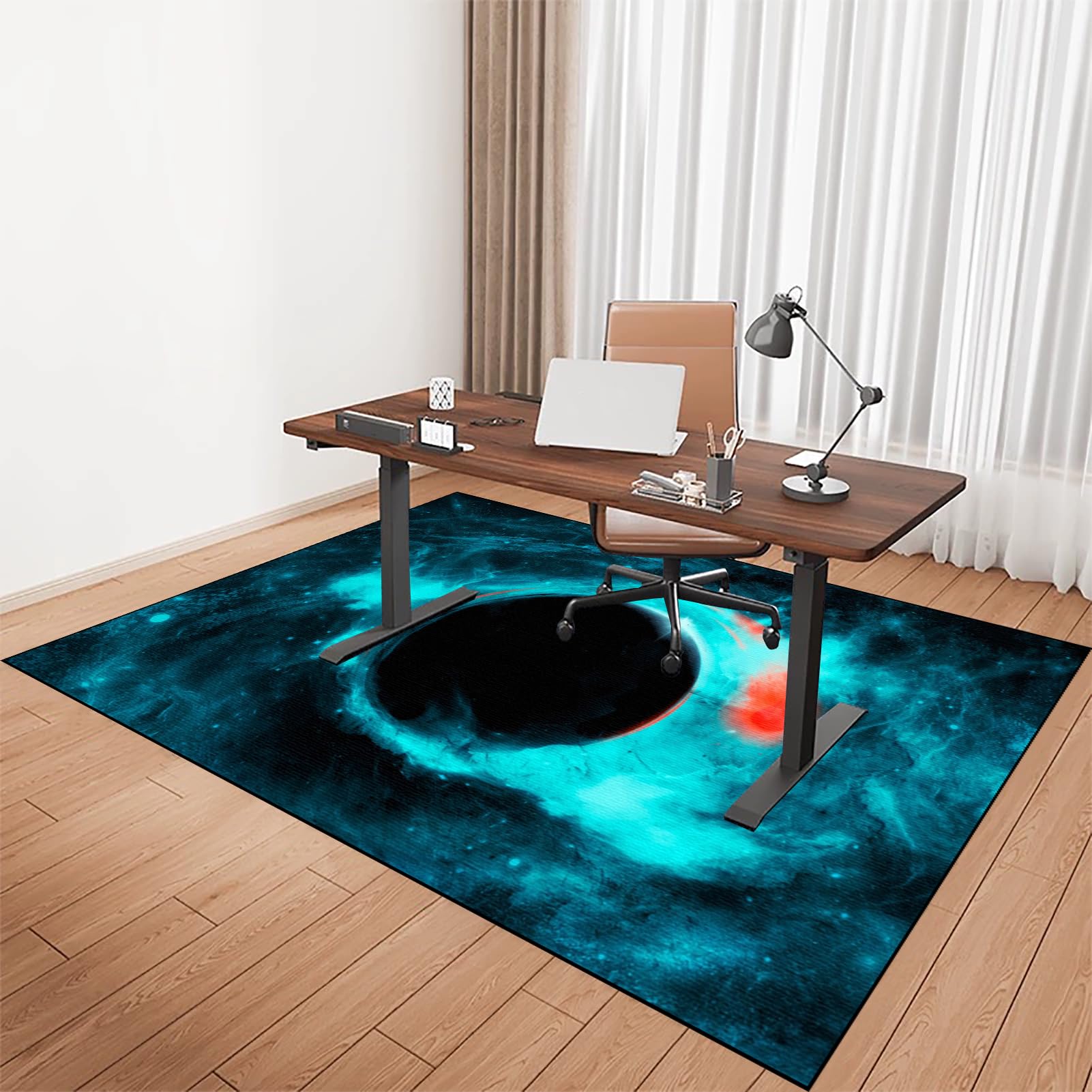 Alfombrilla para Silla de Gaming Oficina Protector de Suelo Silla Ruedas para Suelos Duros 120 x 140 cm Alfombra para protección de Suelos Duros Alfombra Protectora Suelo para Silla de Oficina