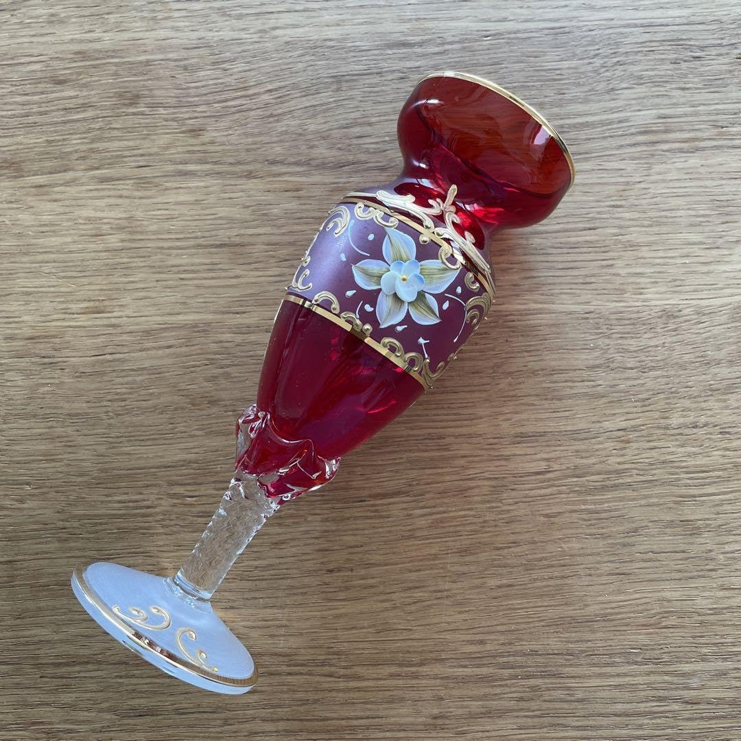 ヴェネチアンガラス 花瓶 金彩 Amazon.co.jp: ヴェネチアンガラス