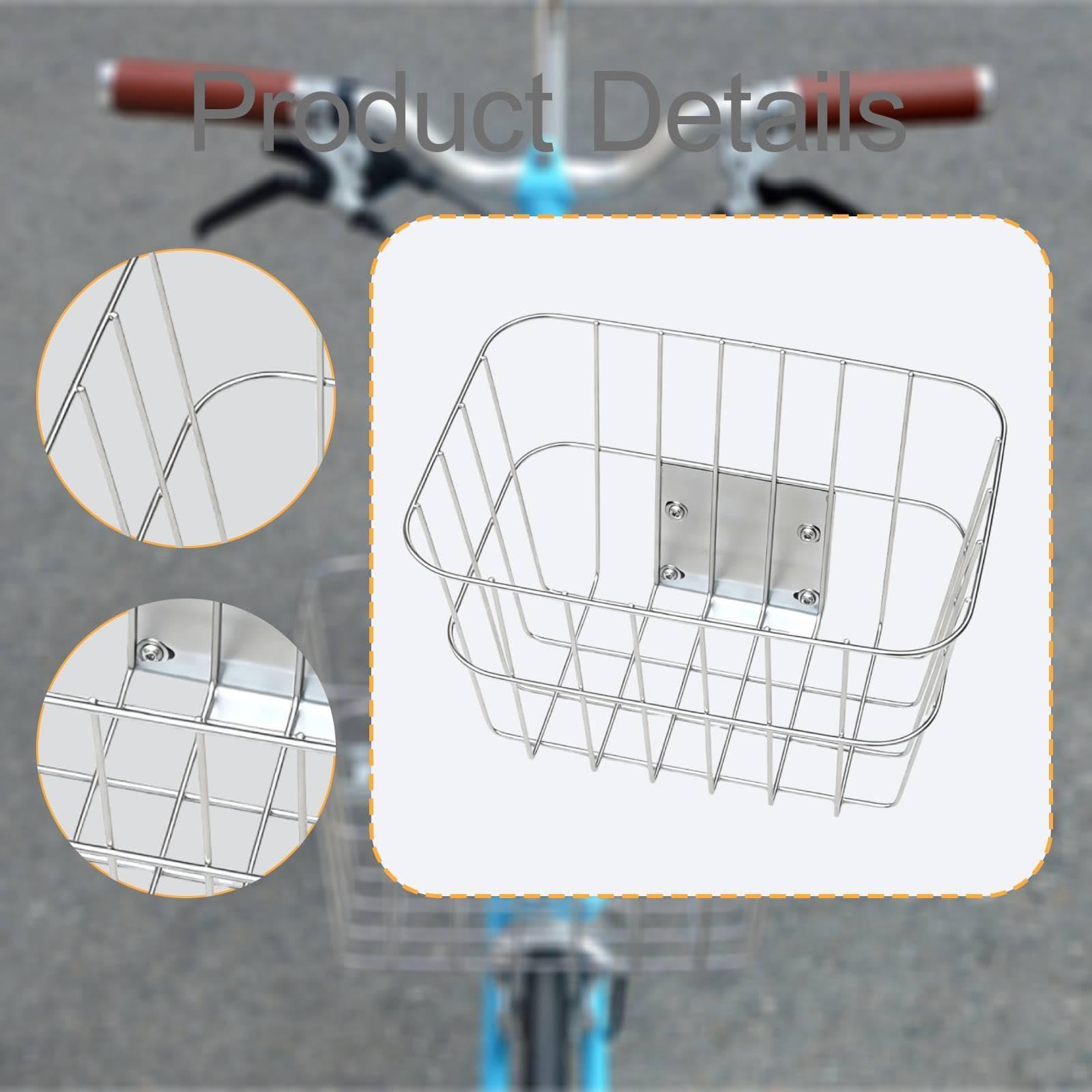 Fahrradkorb Aufbewahrungskorb Organizer für Fahrrad Outdoor Transportzubehör Abnehmbarer Griff Stabile Konstruktion Geeignet für