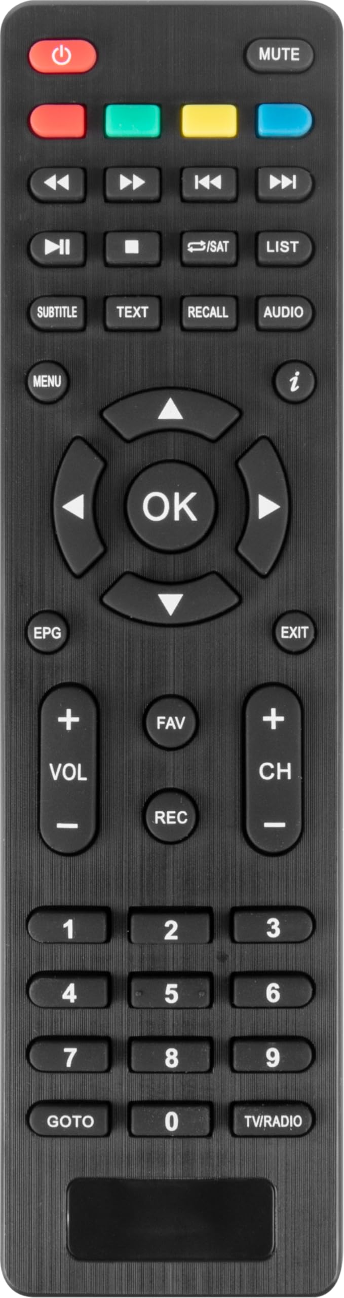 OM-20900M – HD Sat-Receiver (DVB-S/DVB-S2, USB Mediaplayer, Scart, HDMI, 4-stelliges Display, EPG, 2 × USB) – Schwarz