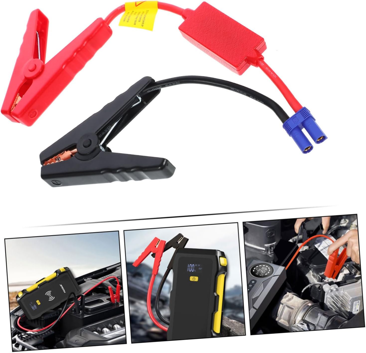 Car Battery Clip Jumper Cable Starter Clamp Emergency Clip for Car Jump Starter Portable