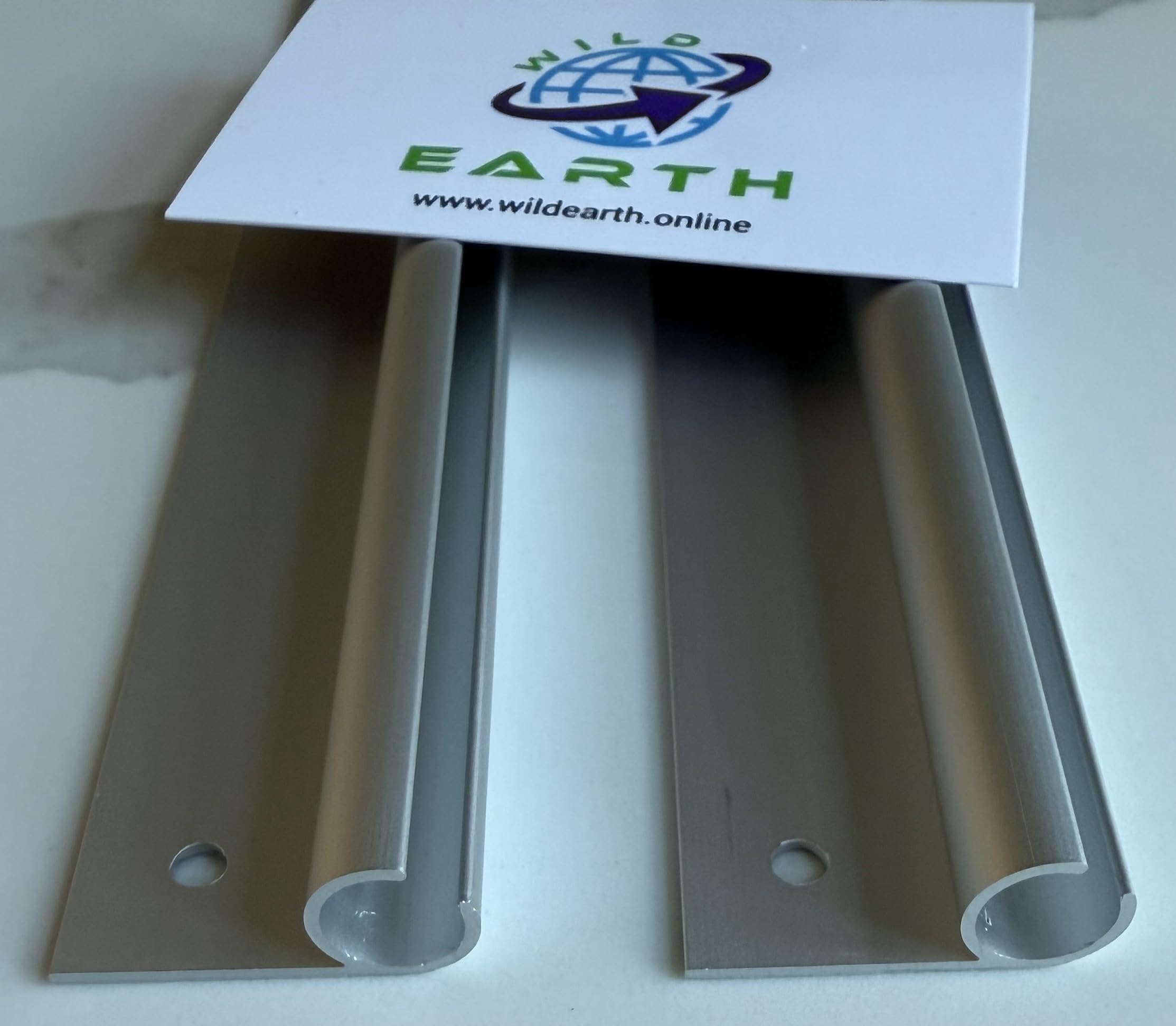 WILD EARTH Lot de 2 rails universels pour auvent de caravane, camping-car, 1,2 m x 2 = 2,4 m, base plate totale pour camping-car, caravane, camping-car