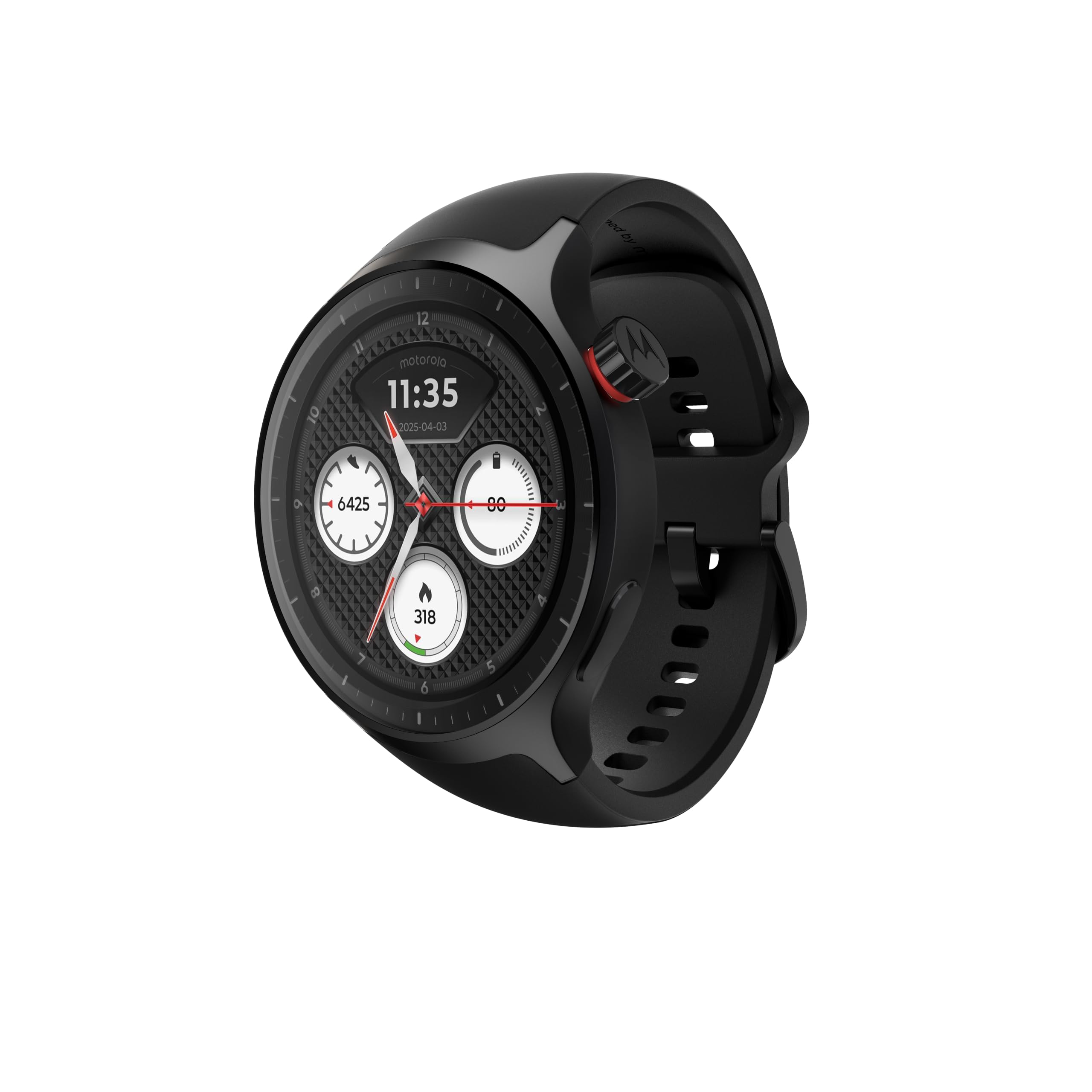 moto watch con moto ai (display 1,43" OLED, analisi del sonno, attività fisica e benessere con tecnologia Polar, chiamate e notifiche, 13 giorni di autonomia, IP68, GPS), PANTONE Volcanic Ash