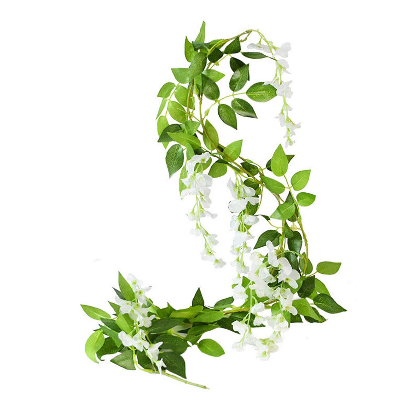 SBJKLYRN Simulated flowers, 4 Pcs 180cm Vine Garland Fake Plants Wedding Arch Decoration...