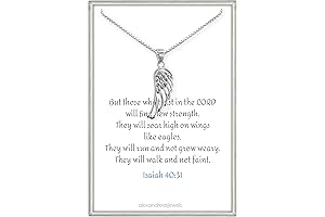 Little Sterling Silver Eagle Wing Necklace - for Women