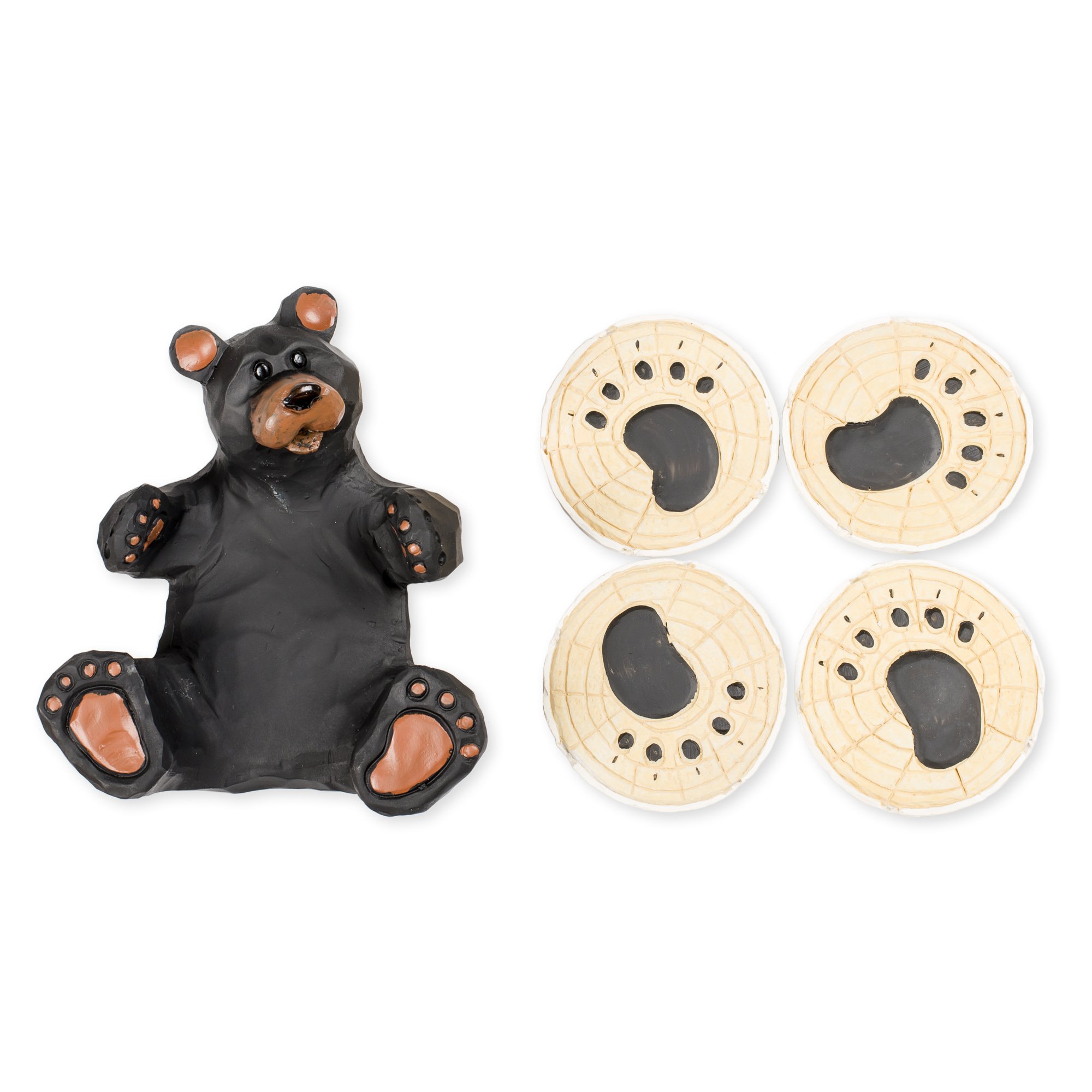 ★new★くまさんコースター❁︎40枚set Amazon.co.jp: クマのコースター4個セット 8 x 7 x 4インチ 樹脂