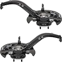 Vista 237 de Detroit Axle - 4 brazos de control de extremo delantero para Nissan Frontier Xterra 2000-2004 Brazos de control inferior y superior con rótulas
