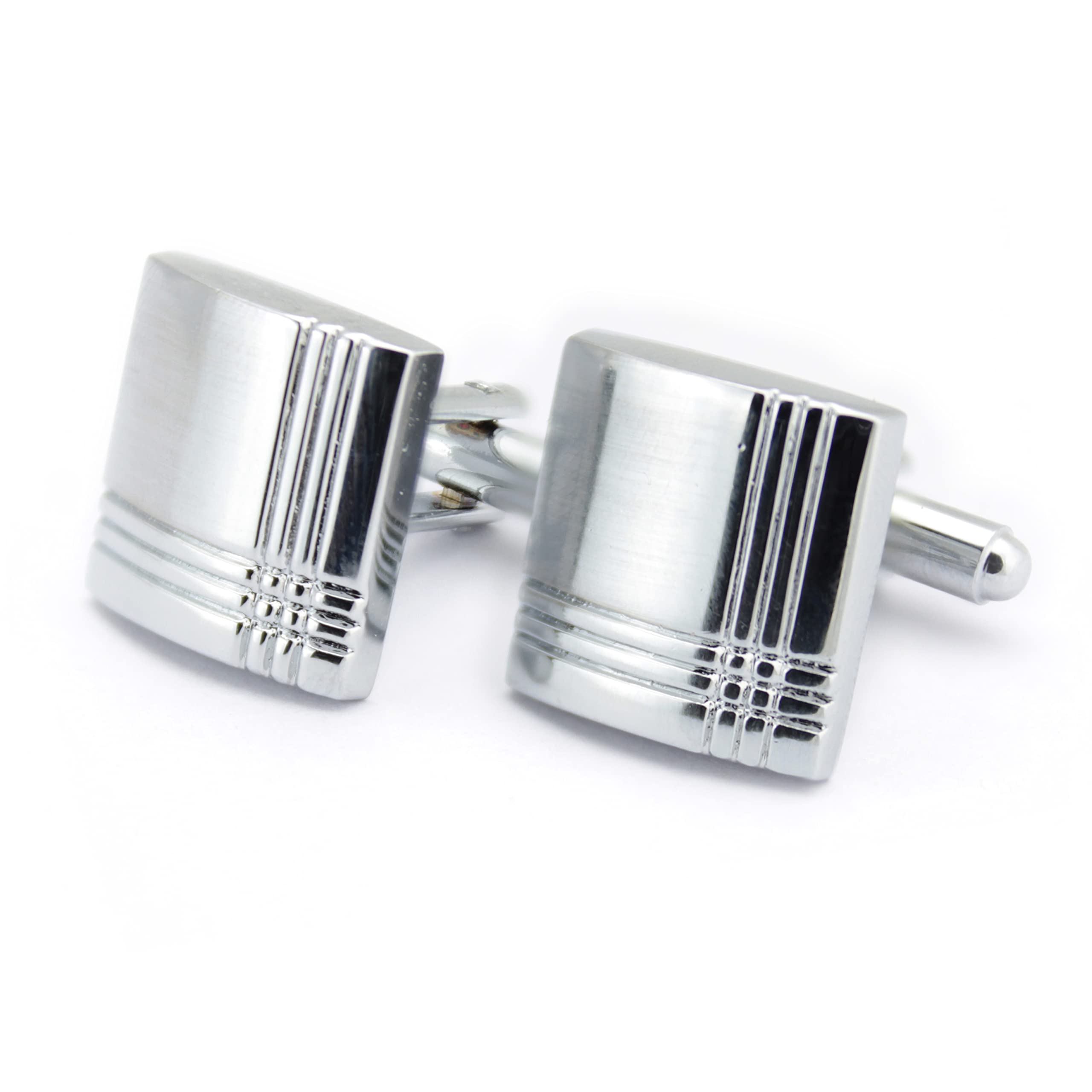 Kavove The Checkered Crusader Silver Cufflink For Men (B0B9V91DMP) Amazon Price History, Amazon Price Tracker