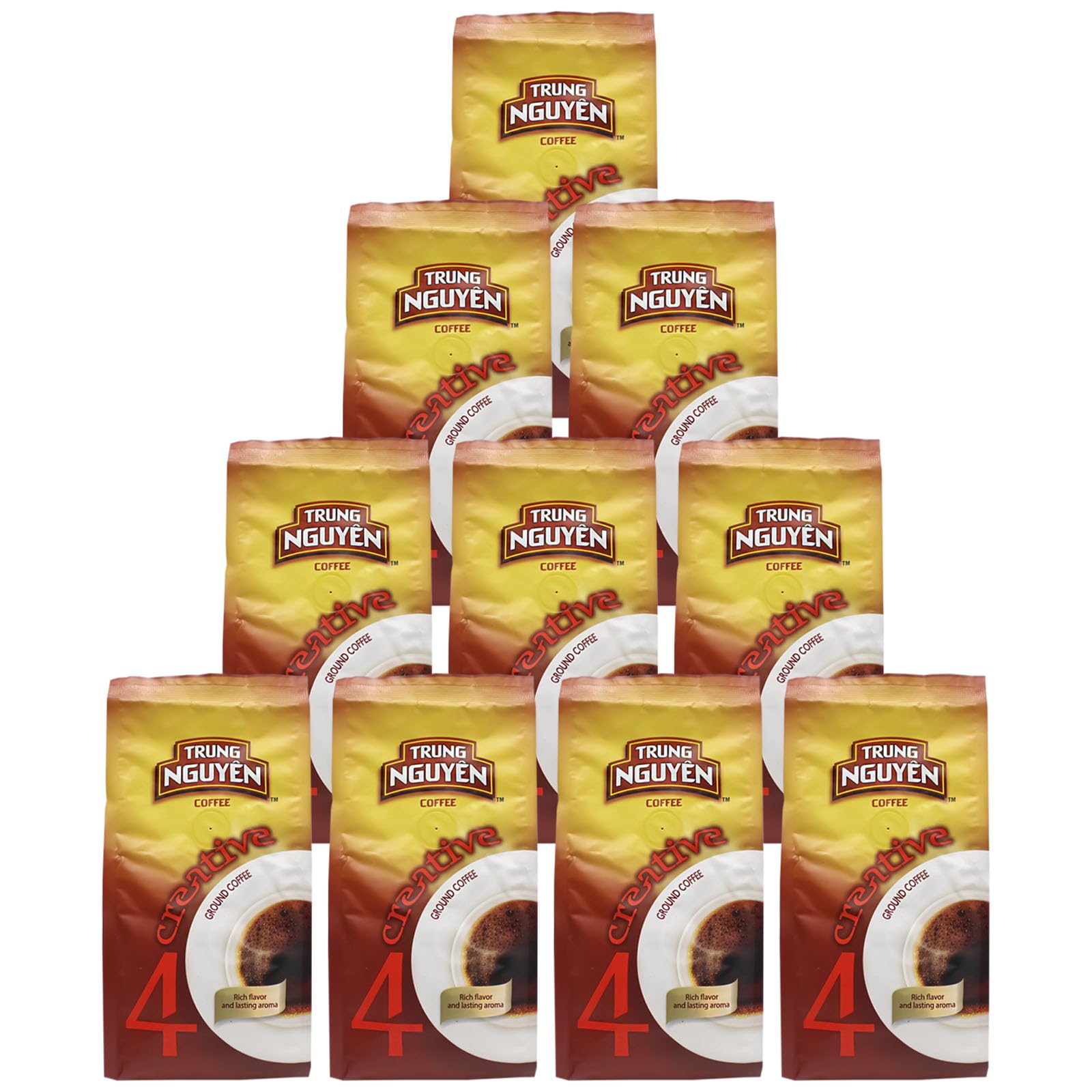 10er Pack (10x250g) Trung Nguyen Creative 4 Vietnam Kaffee gemahlen (Papa Vo®)