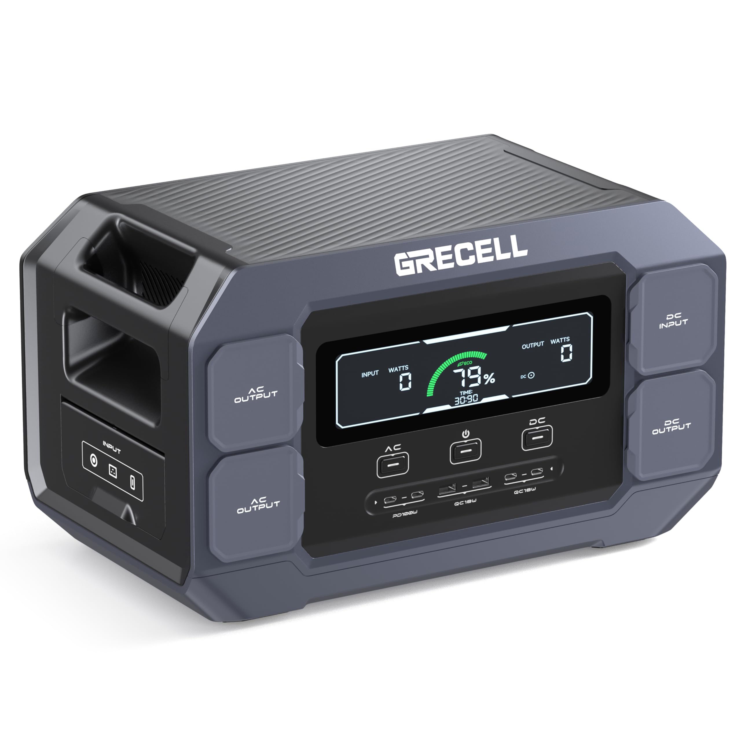 Amazon.com : GRECELL Portable Power Station 2200W Solar Generator