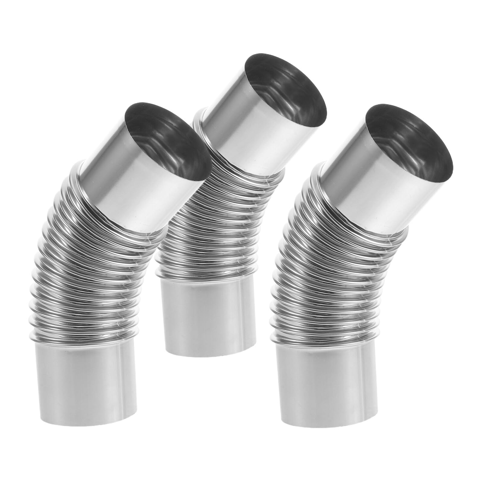 Codo de acero inoxidable para chimenea que elimina el humo de la estufa en camping