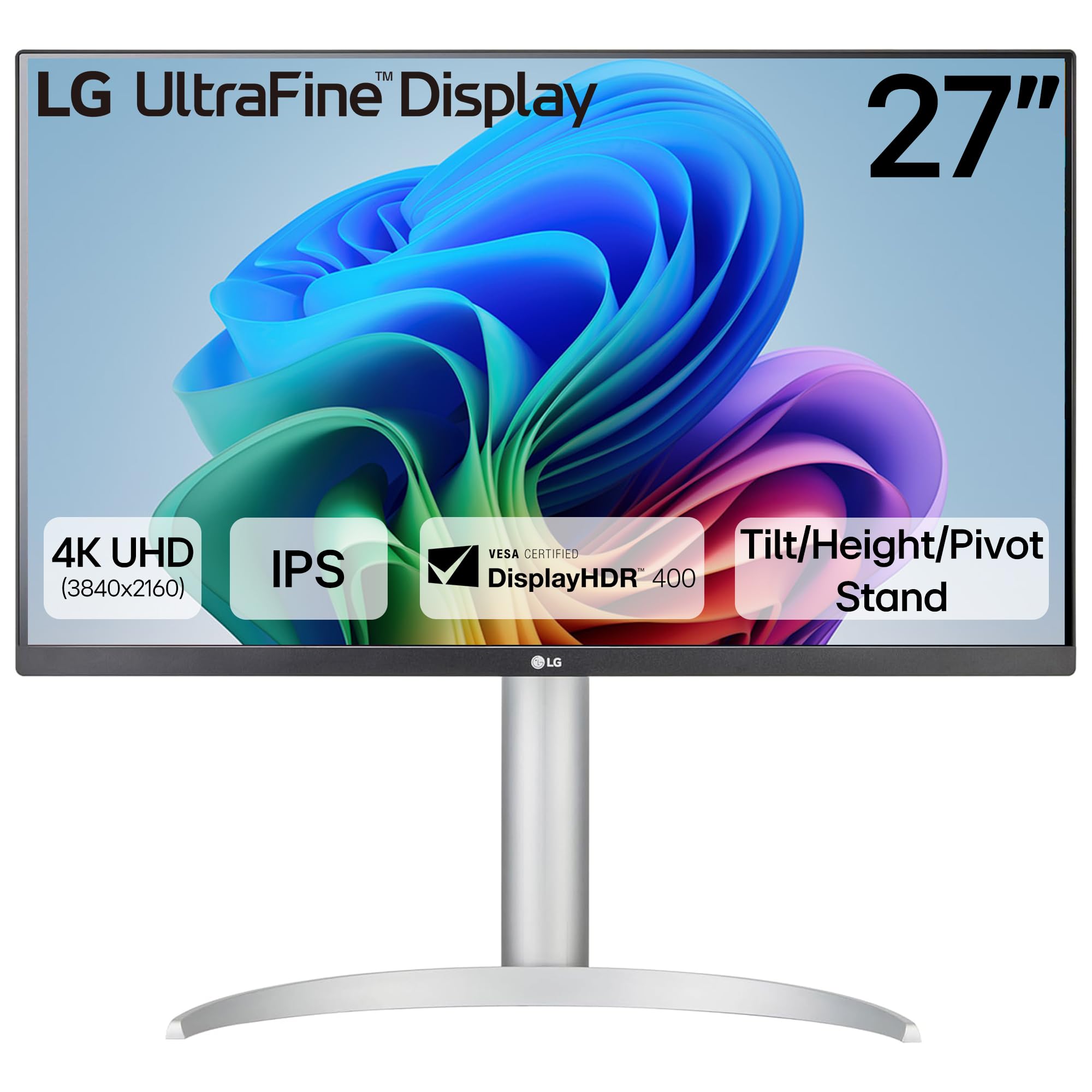 LG 27UP650K-W 27-inch Ultrafine 4K UHD (3840 x 2160) IPS Computer