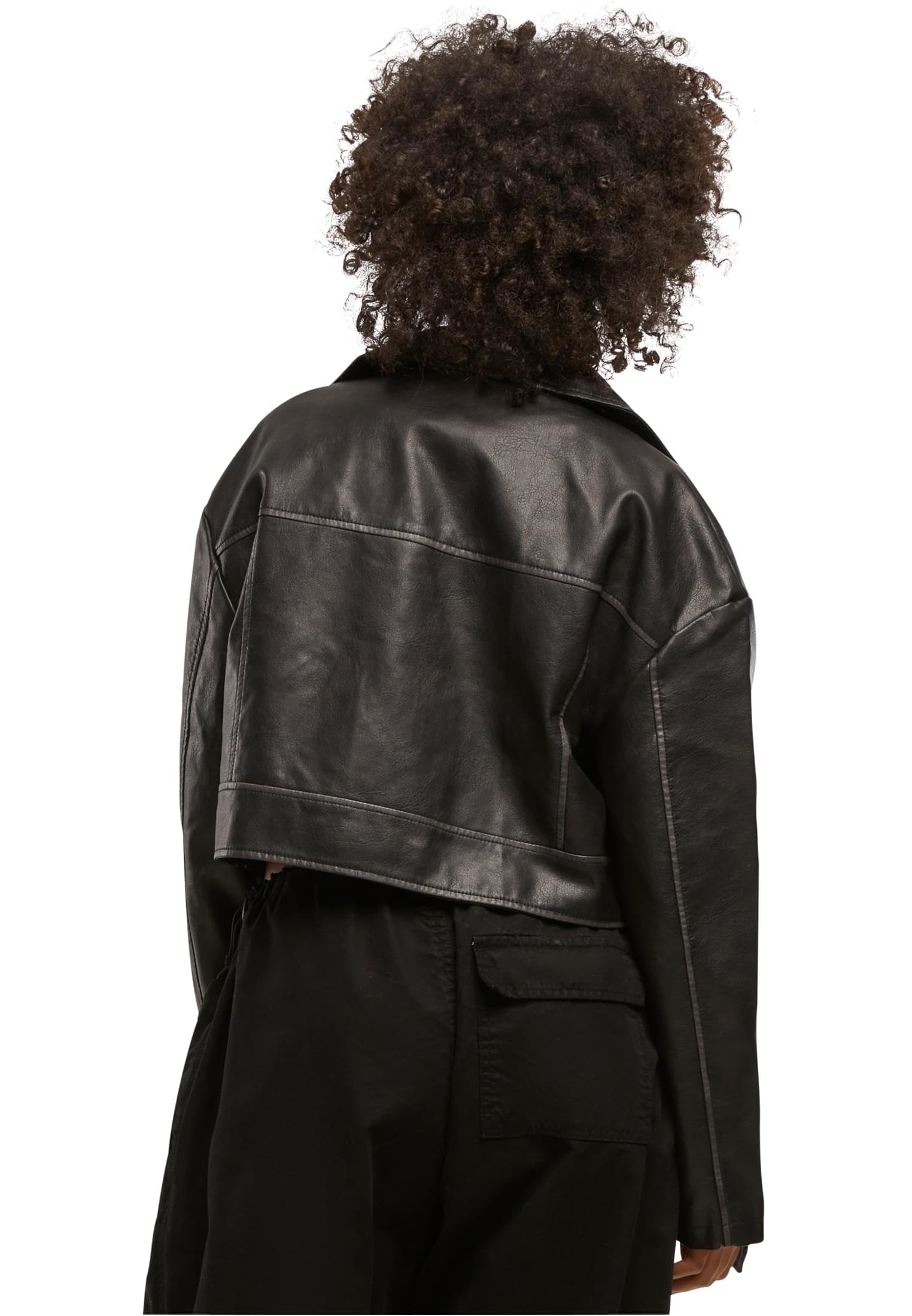 Urban Classics Ladies Vintage Leather Jacket