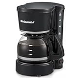 Elite Gourmet EHC-5055 Automatic 5-Cup Brew & Drip Coffee Maker with Pause N Serve Reusable Filter&comma; On&sol;Off Switch&comma; Water Level Indicator