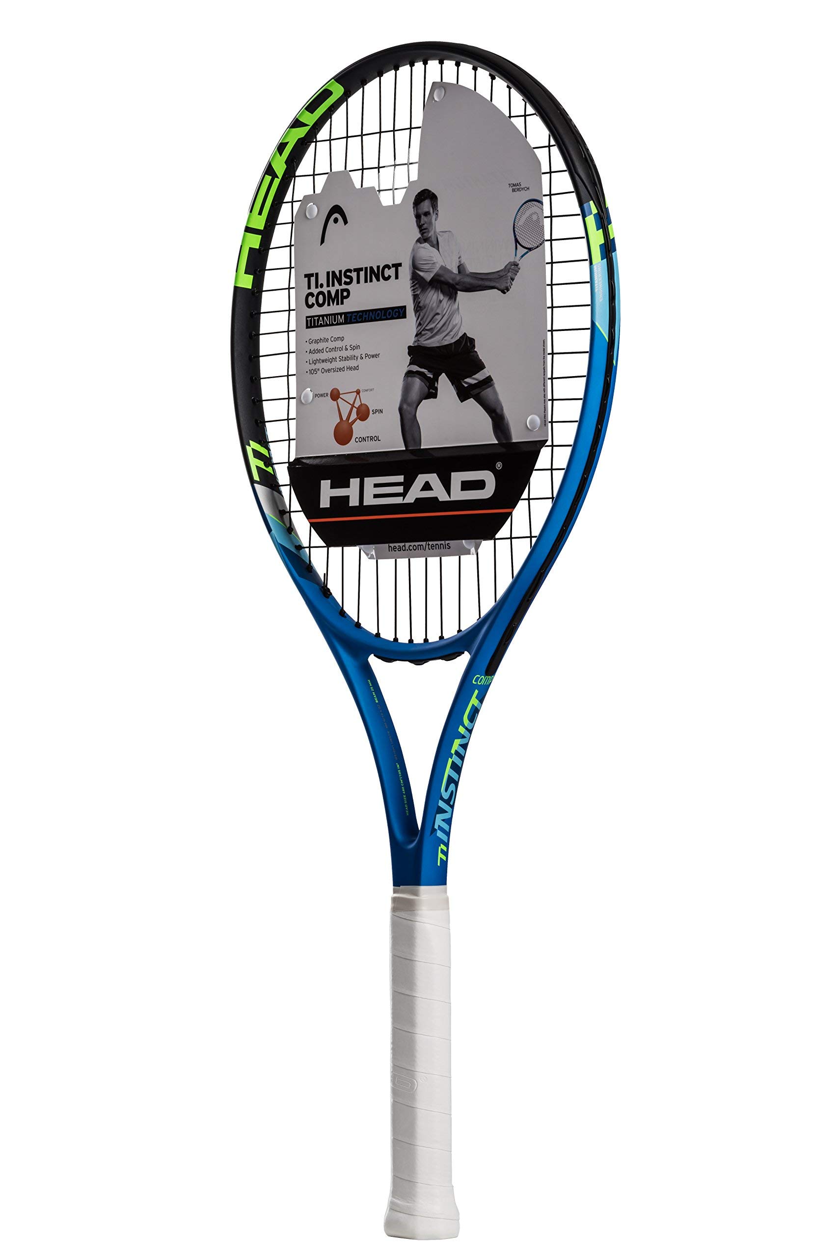 HEAD Ti. Instinct Comp Tenis Raketi - Önceden Dizilmiş Kafa Işığı