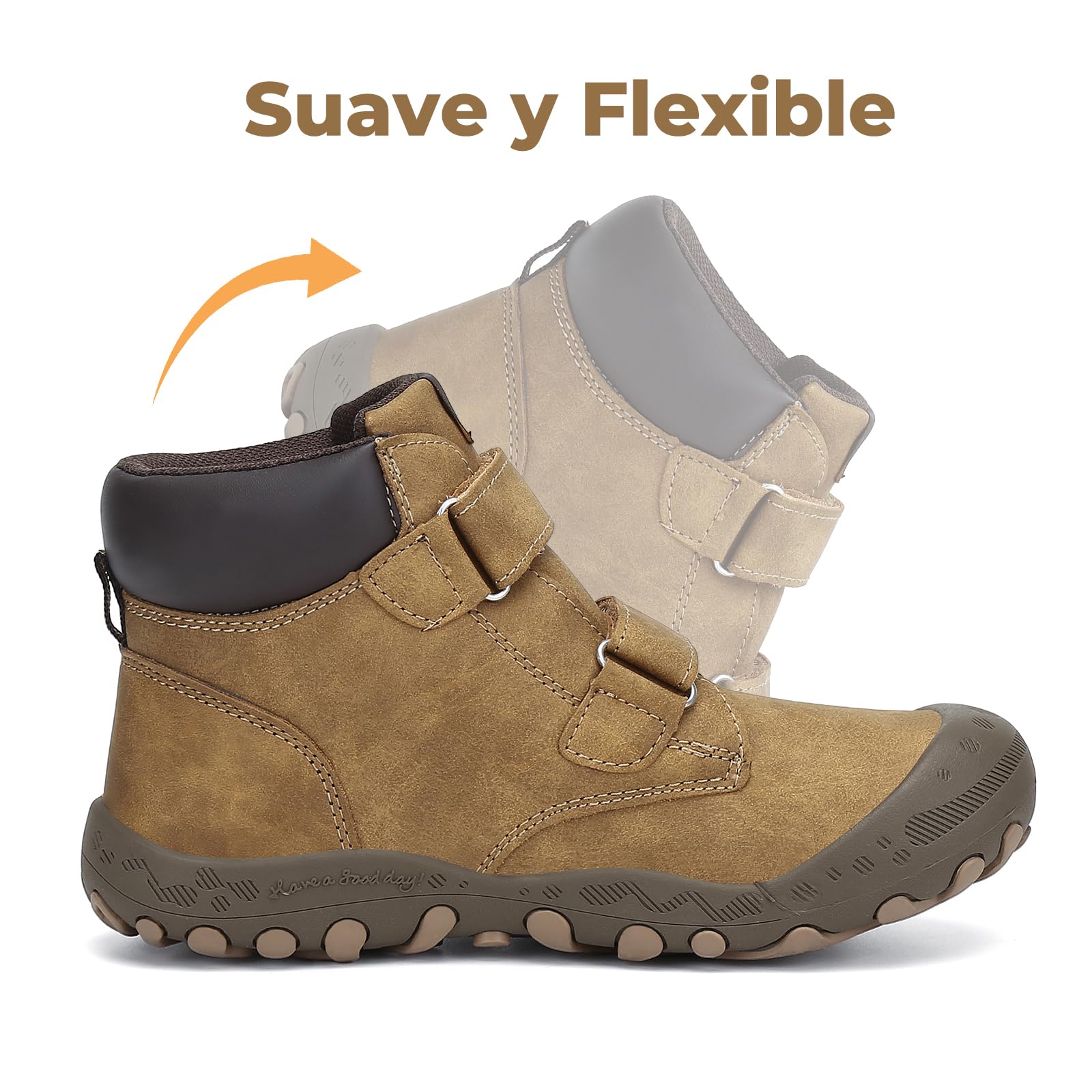 Mishansha Unisex Niños Zapatos de Senderismo para Antideslizante y Ligero Botas para niña Botas de Montaña — view 3