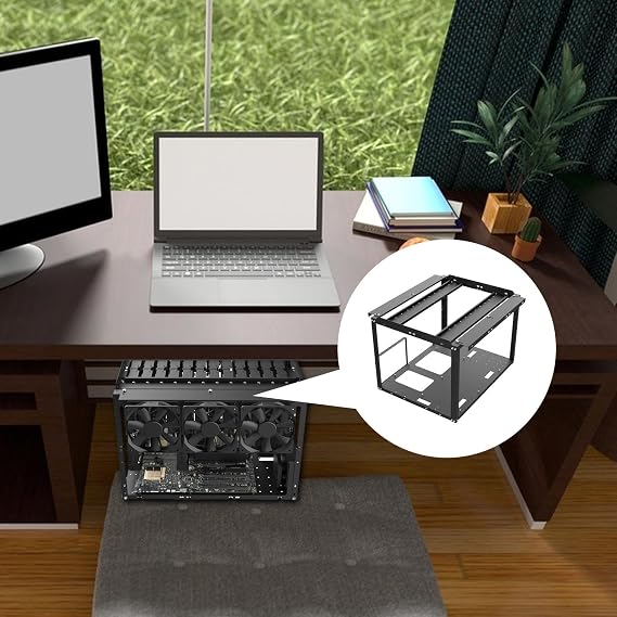 Mining Case Desktop Chassis Rack Stand Open Air Testbench