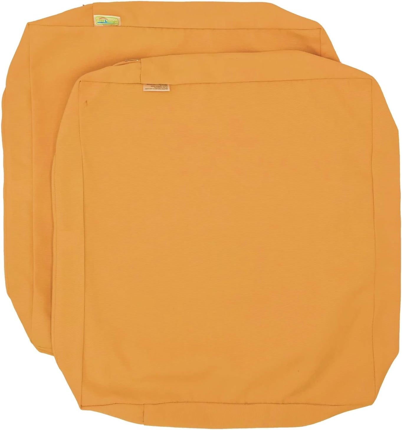 CozyLounge Sunflower Yellow Outdoor Water Repellent Patio Chair Cushion Seat Pillow Covers (20"x18"x4" (2 Covers))