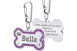 Personalized Dog Tags: Up to 5 Lines of Custom Engraved Text on...
