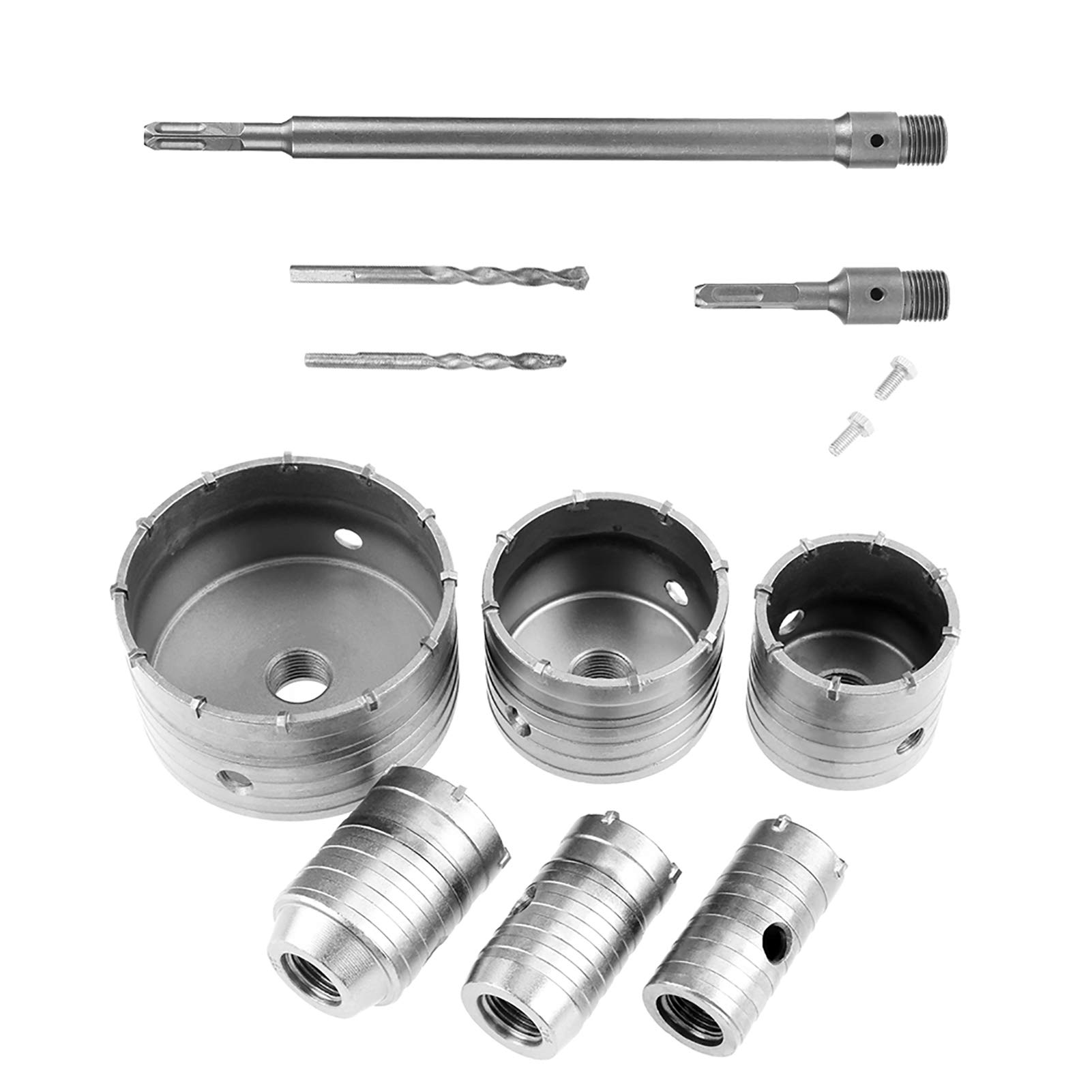 FRESA CAROTATRICE TAZZA 100 MM PER MURO FRESE PIETRA CEMENTO ASTA 11cm SDS PLUS - Foto 4