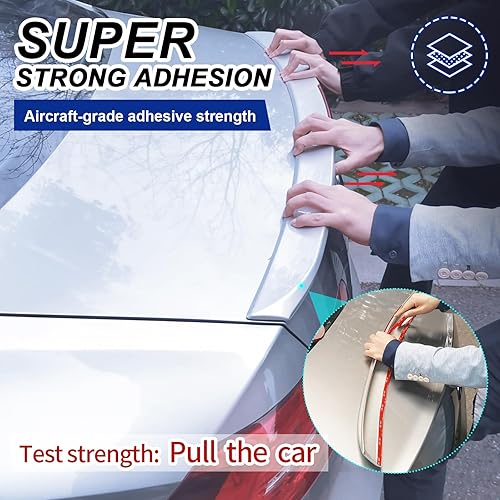 Miniatura 2 de Cinta adhesiva súper fuerte, hecha de 3M VHB, cinta de doble cara automotriz, cinta de moldeo de montaje resistente que se adapta al borde del