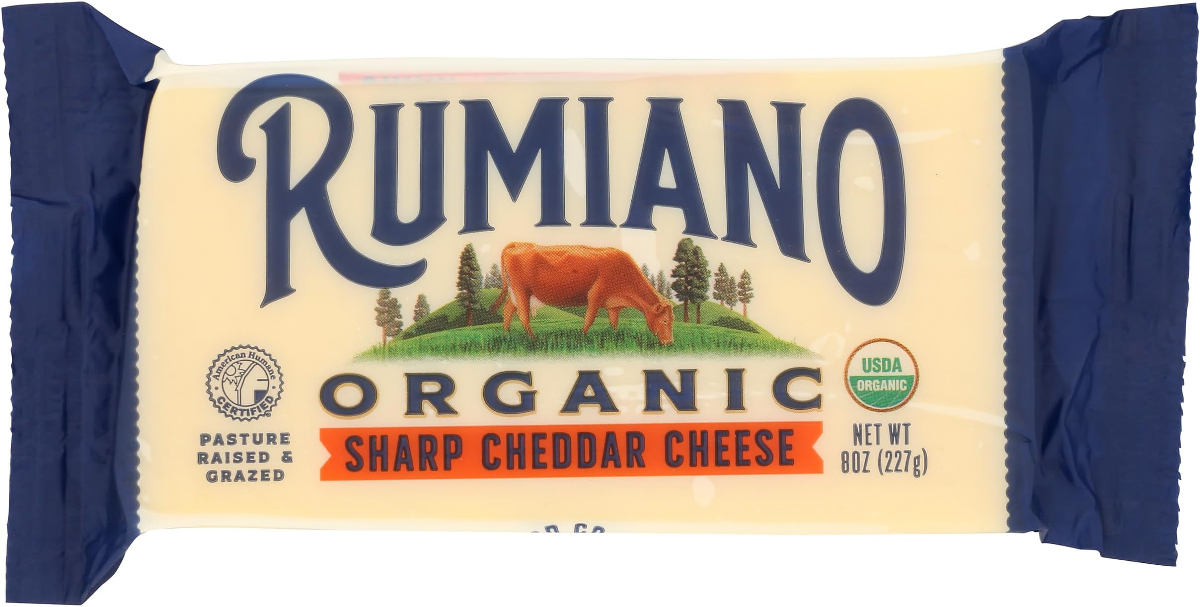 Rumiano Organic Sharp Cheddar Cheese, 8 oz