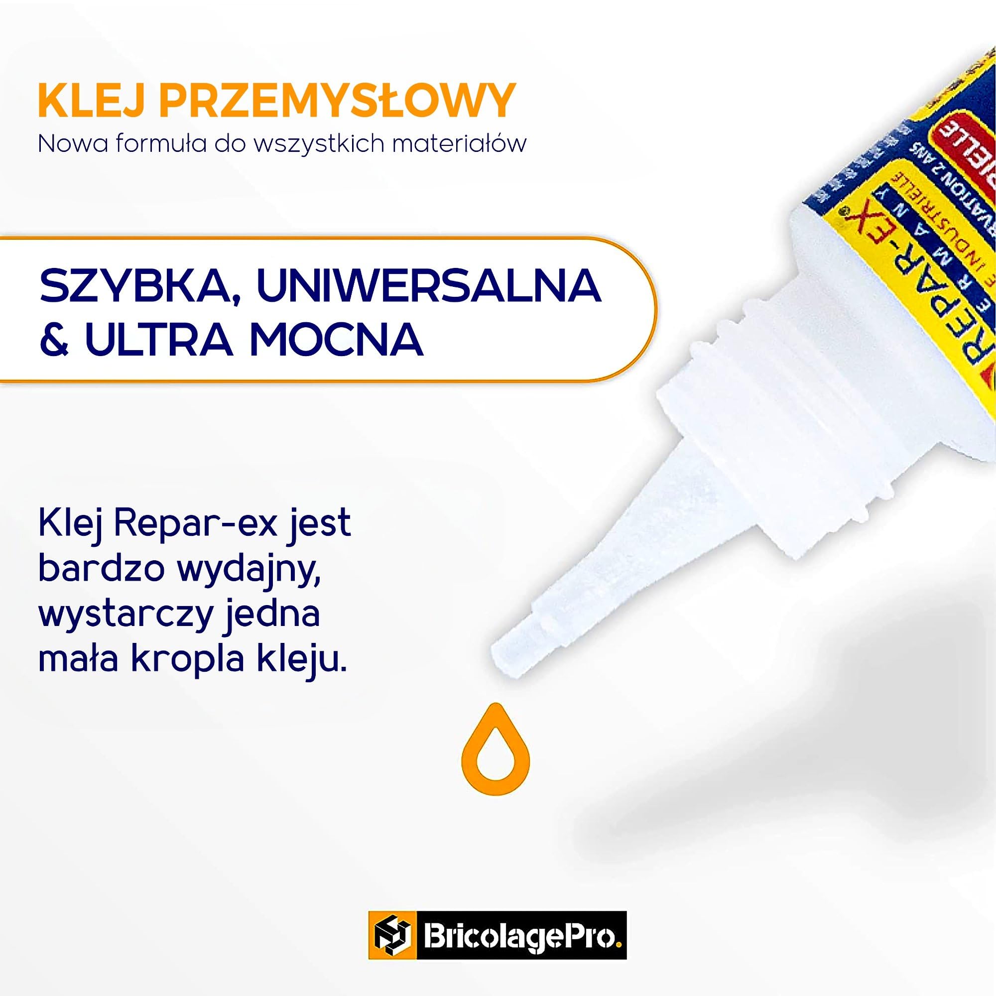 BRICOLAGEPRO - Zestaw kleju naprawczego 20g, 30g proszku do montażu i usuwania kleju 20ml - Wszystkie wsporniki