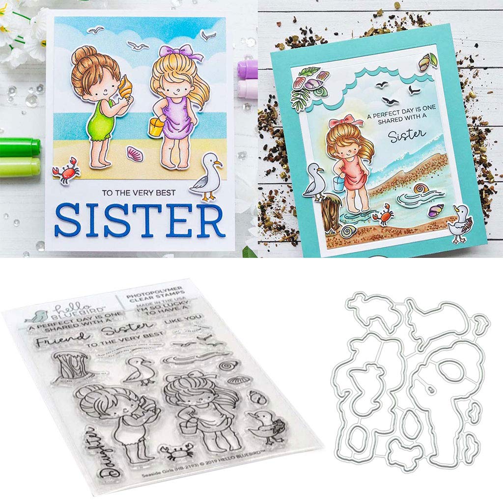 Friend Silicone Clear Stamp and Die Sets for Card Making, DIY Embossing Photo Album Decorative Craft