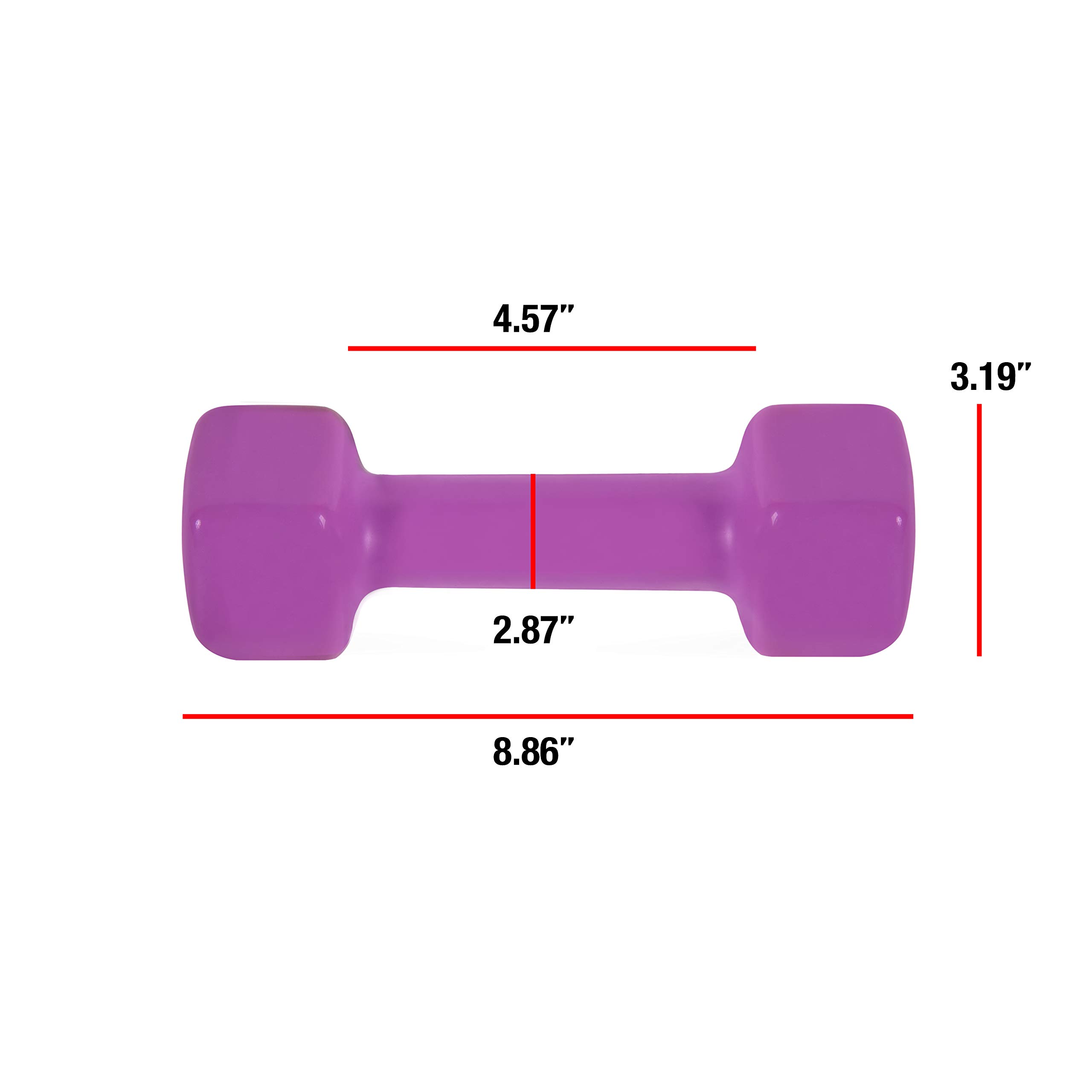 Cap Barbell Pojedyncza hantla pokryta winylem, 2,5 kg, fioletowy