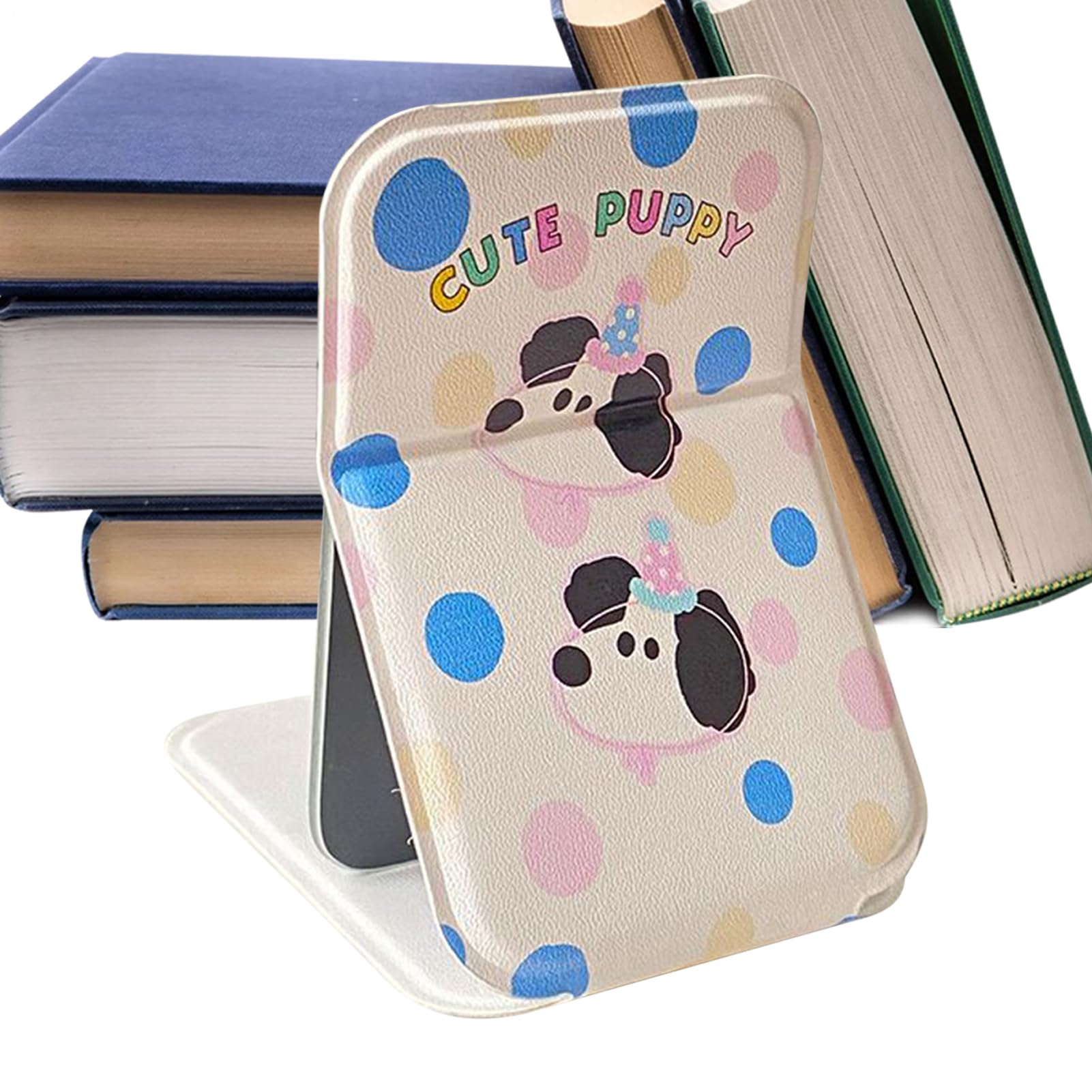 Table Mirror with Light,Foldable Portable Small Table Mirror | Beauty Accessory for Women Camping Bathroom Suitcase Backpack Hotel Wedding Car