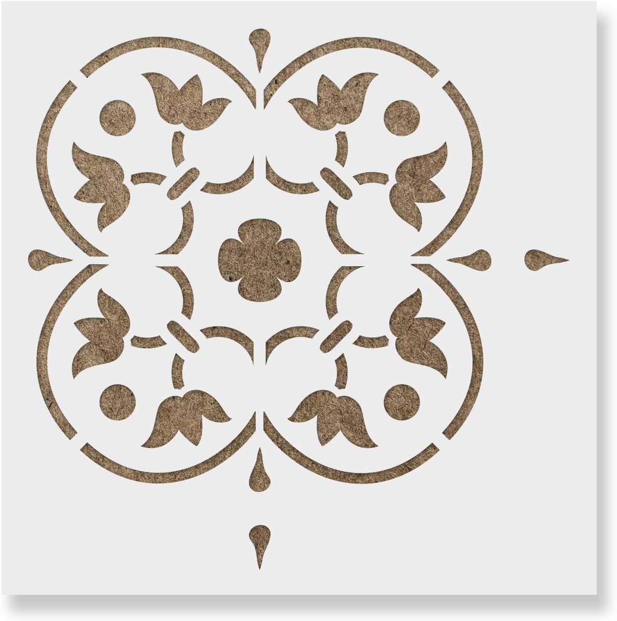 Ursula Tile Stencil Painting Tile Floor, Tile Stencils