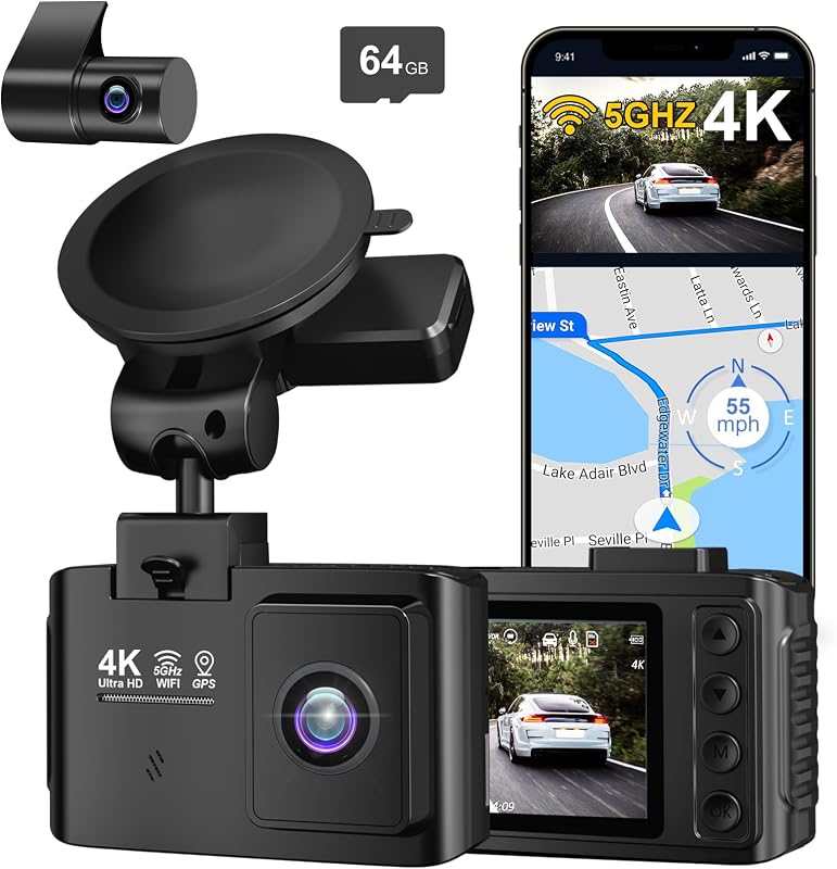Dual Channel 4K Dash Cam