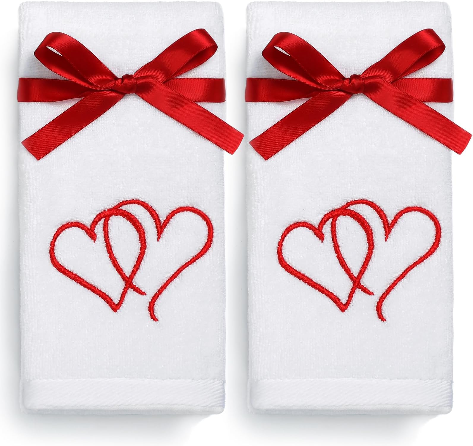 Amazon.com: Hexagram Valentines Hand Towels for Bathroom Set of 2, Valentines Day Bathroom Decor ...